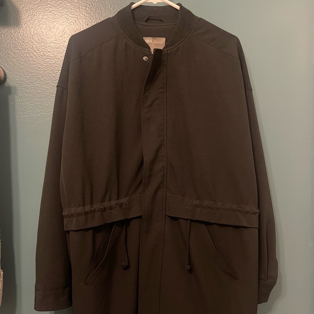 ASOS Oversized Black Parka XS fits like Medium